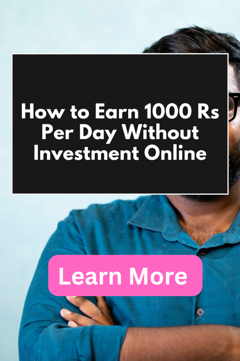 How to Earn 1000 Rs Per Day Without Investment Online - InnateMarketer