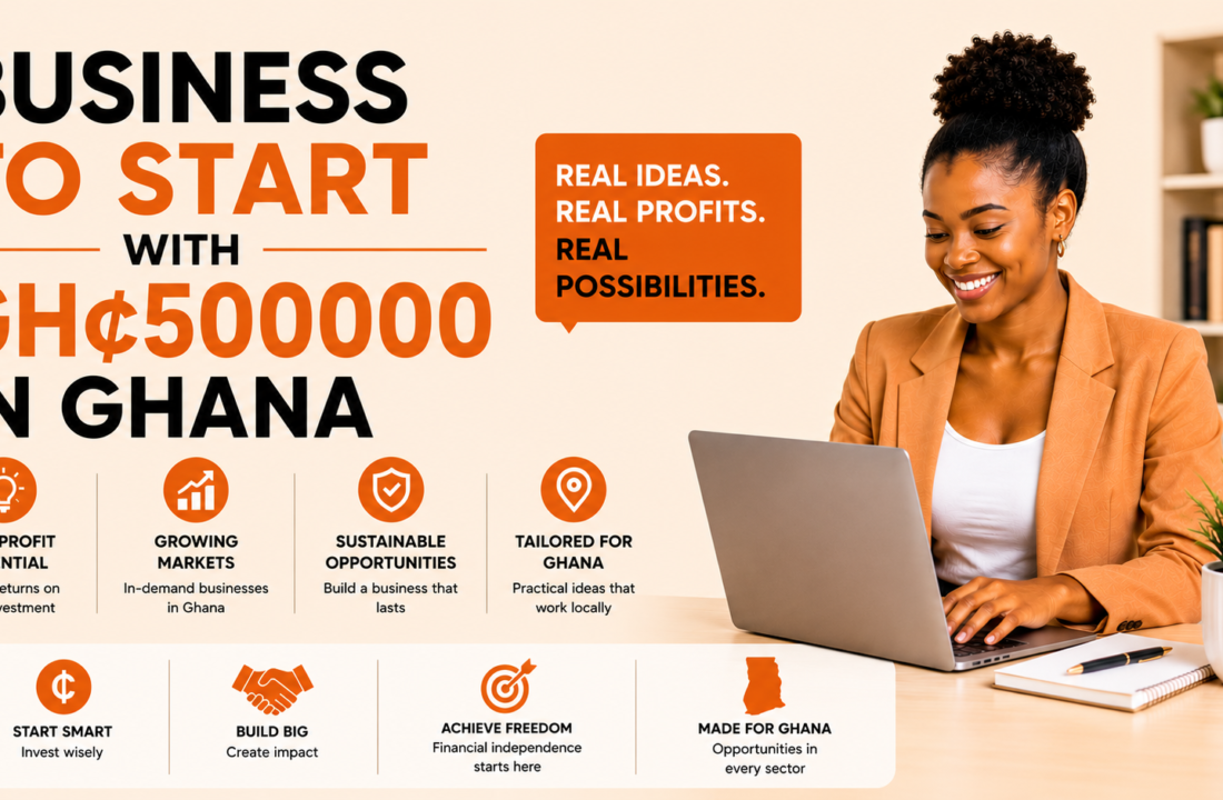 Business To Start With GH₵500000 In Ghana