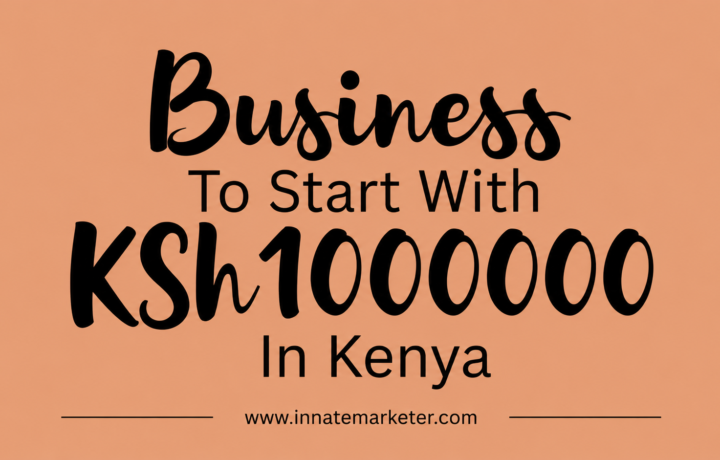 Business To Start With KSh1000000 In Kenya