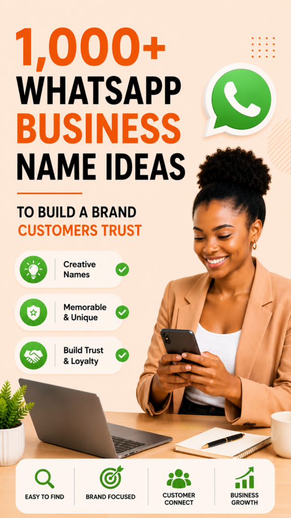1,000+ WhatsApp Business Name Ideas to Build a Brand Customers Trust